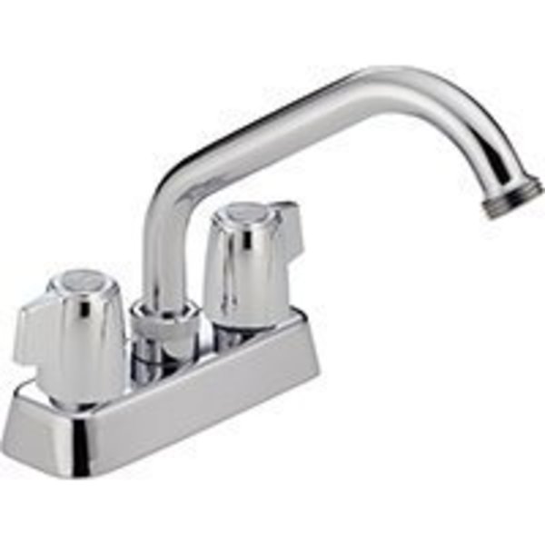 Delta DELTA Peerless P299232 Laundry Faucet, 2-Faucet Handle, 6-3/16 in H Spout, Chrome P299232